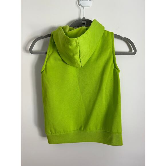 Nickelodeon TMNT Green Graphic Kid's Full Zip Hooded Sweater Vest Size 8 - Picture 5 of 6